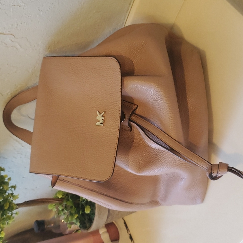 Light pink soft leather MK purse